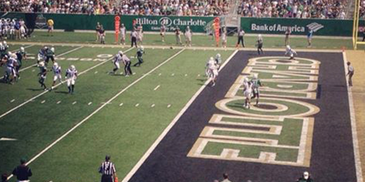 UNCC Field Wall